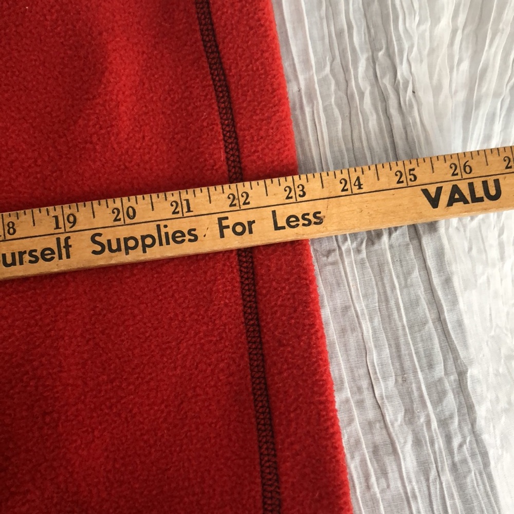 Unisex orange rust fleece long winter cold weather adjustable hood outdoor wear - Picture 8 of 9